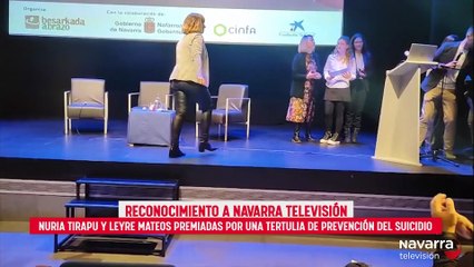 Nuria Tirapu y Leyre Mateos, premio contra el suicidio