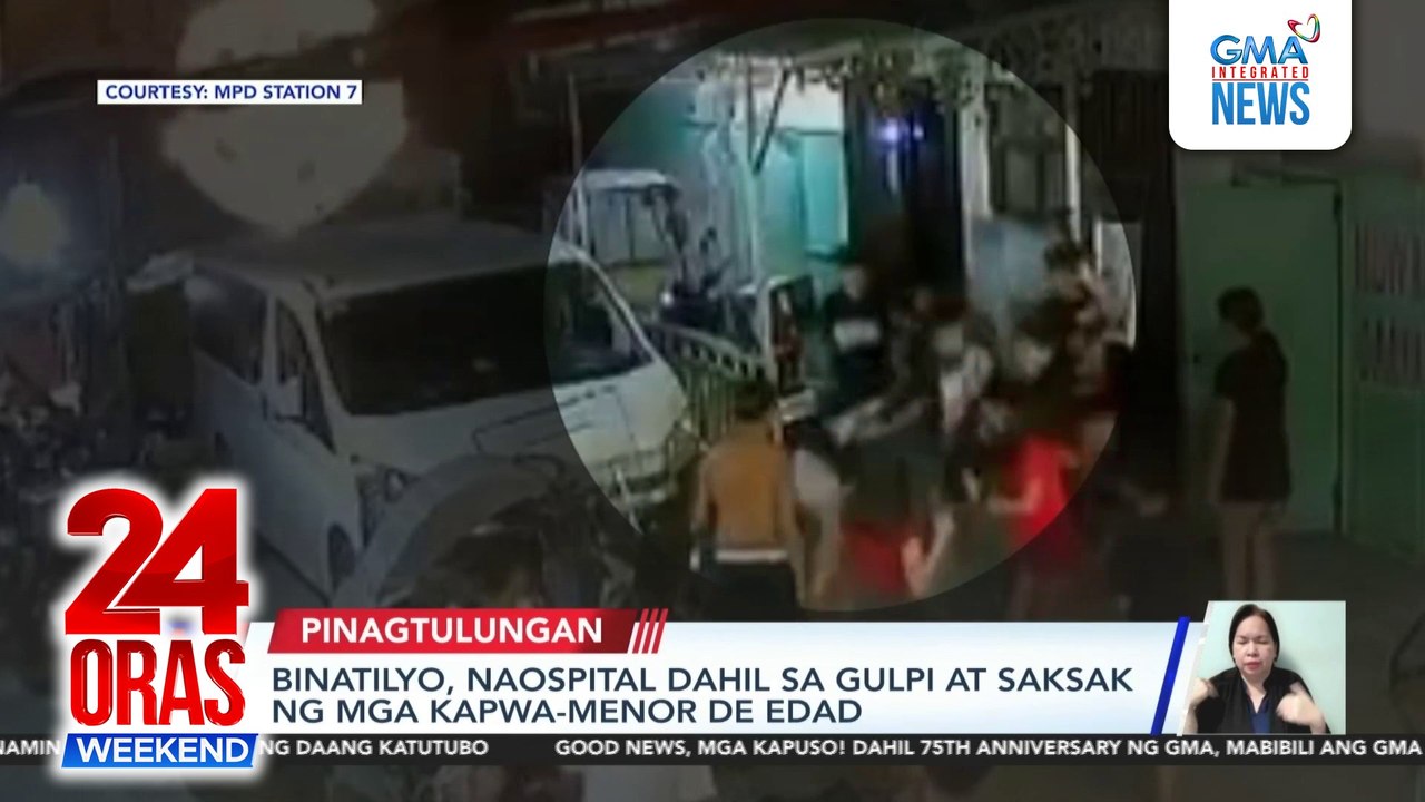 Teen stabbed by fellow minors | 24 Oras Weekend