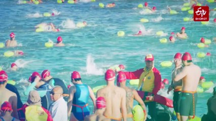 4000 Participated In Annual Swim Race In Hong Kong's Victoria Harbour