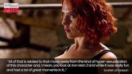 Scarlett Johansson Calls Out Sexualized Black Widow Portrayal in 'Iron Man 2' | THR News