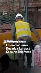 Colombia Seizes Decade’s Largest Cocaine Shipment