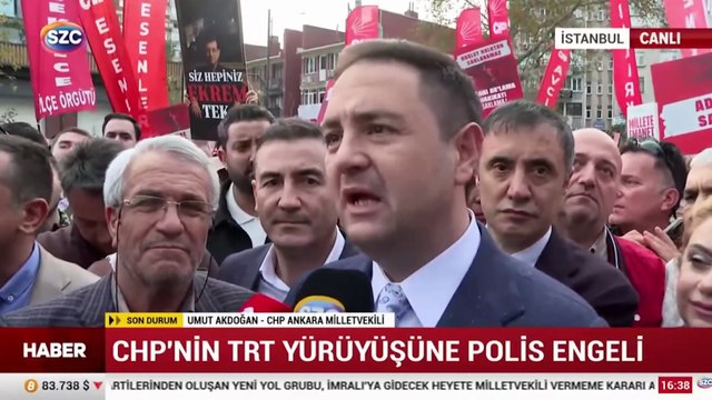 CHP'nin yürüyüşüne polis engeli