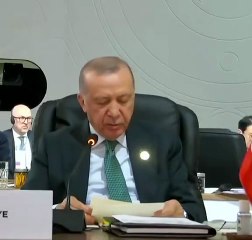 G20 Liderler Zirvesi'nde Cumhurbaşkanı Erdoğan ile Bakan Şimşek arasında dikkat çeken anlar