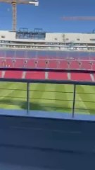Así luce el Camp Nou previo al estreno ante el Athletic Club
