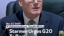 Starmer Urges G20 To Back Growth Plan