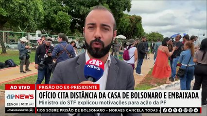 Prisão de Jair Bolsonaro: Ofício cita distância da casa do ex-presidente e embaixada dos EUA