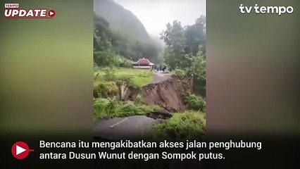 Longsor di Bantul Putus Akses antar Desa