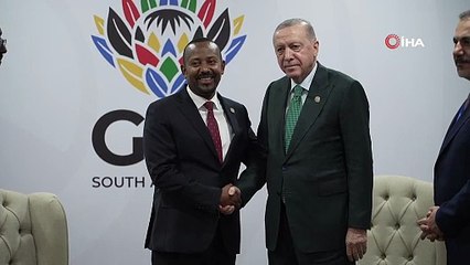 Cumhurbaşkanı Erdoğan, Etiyopya Başbakanı  Ali’yi kabul etti