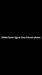 Hidden Easter Egg on Sony Ericsson phones
