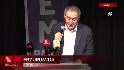 DEM Parti Eş Genel Başkanı Bakırhan Erzurum'da konuştu