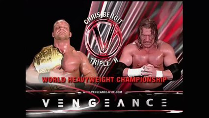 Triple H vs Chris Benoit - World Heavyweight Championship Match - Vengeance 2004 11/7/04