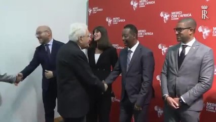 Sergio Mattarella ai 75 anni del Cuamm: applausi in Fiera