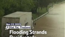 Flooding Strands Residents In Southern Thailand