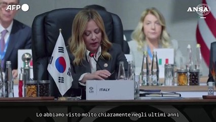 Africa, Meloni: "L'Italia ridurra' del 50% il debito dei Paesi a basso e medio reddito"