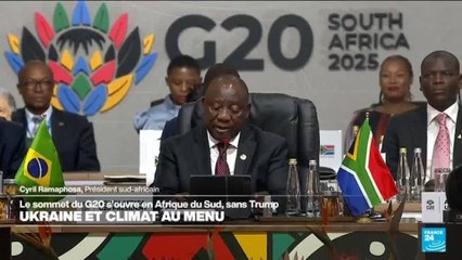 Ouverture du sommet du G20 à Johannesburg : discours du Président sud-africain