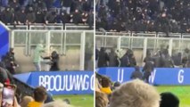 Calci e pugni tra ultras sugli spalti: a fine partita scoppia il caos