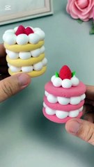 Cake 🎂 craft ideas with super clay