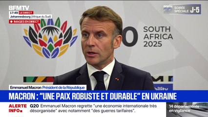 Guerre en Ukraine: "Toute initiative pour la paix est bonne", déclare Emmanuel Macron