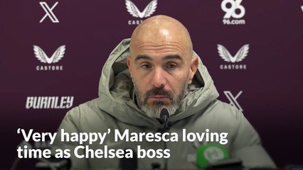 'Very happy' Ezno Maresca enjoying time as Chelsea boss