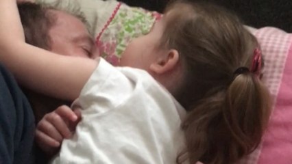 Toddler draws family lines and sends mommy packing with a perfect bye