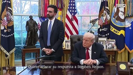 Donald TRUMP bromea con Zohar MAMDANI, alcalde de Nueva York: "Puedes decirlo, no me importa"