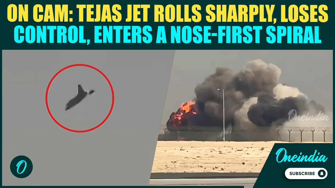 Tejas Jet Crash CHILLING UNSEEN Video: Heart-Stopping Video Shows Tejas Jet Losing Control Mid-Roll