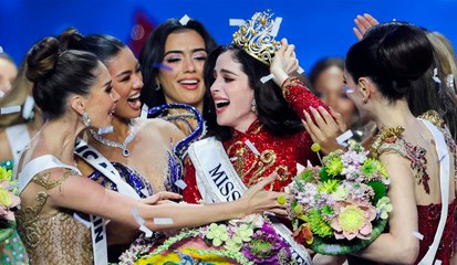 Fátima Bosch deslumbra en Tailandia con la corona de Miss Universo 2025