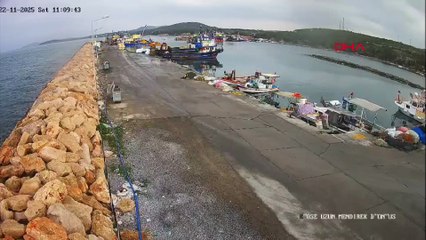 Korkunç kaza! Didim'de kamyonetin denize uçtuğu anlar kameraya yansıdı