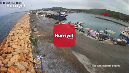 Didim'de kamyonetin denize uçtuğu anların görüntüleri ortaya çıktı
