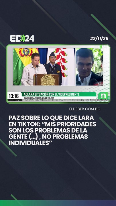 Paz sobre lo que dice Lara en TikTok: “Mis prioridades son los problemas de la gente (…) , no problemas individuales”