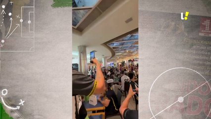 Torcida do Atlético em Assunção pré jogo