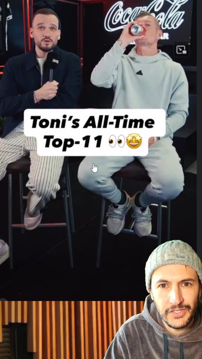 🇩🇪 Je réagis au meilleur 11 de l’histoire de Toni Kroos @TheIconLeague #kroos #football #realmadrid