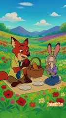 Nick Wilde and Judy Hopps have a picnic, WildeHopps Zootopia Fan Animation