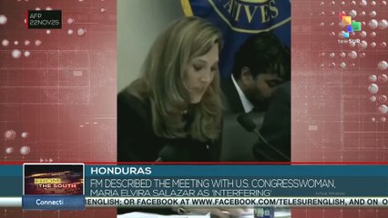 Honduras, FM described the meeting with U.S. congresswoman, Maria Elvira Salazar as 'interfering'