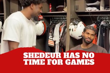 Shedeur Sanders has no time for games before his first start with the Browns
