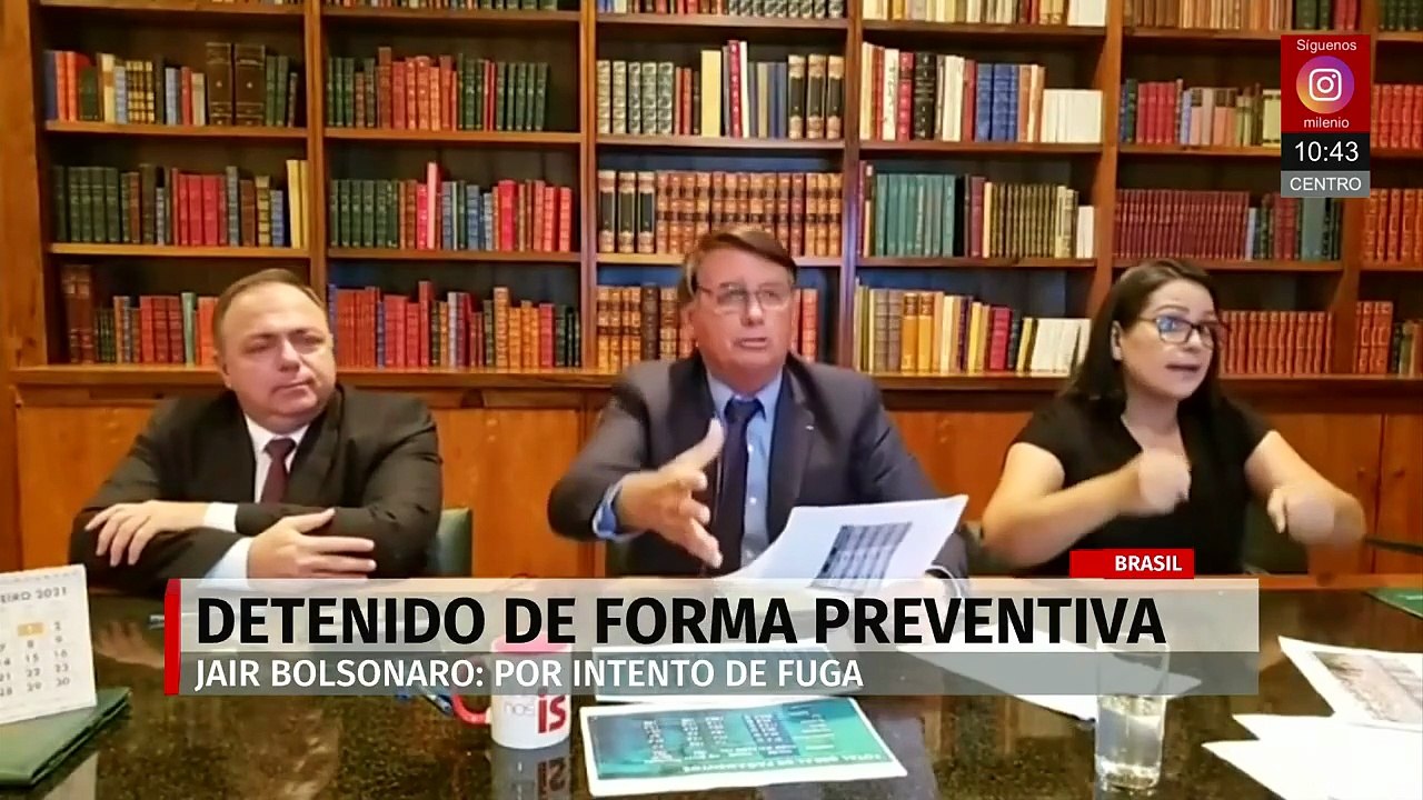 Bolsonaro queda en prisión preventiva en Brasil por presunto intento de fuga