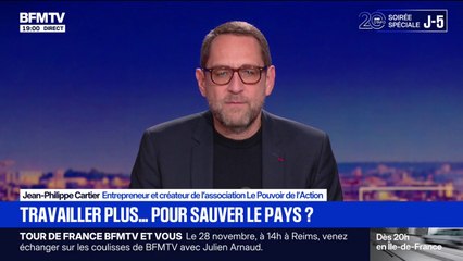 Travailler jusqu'à 12 jours consécutifs légalement: "Ce qui est certain, c'est qu'il va falloir travailler plus" en France, explique Jean-Philippe Cartier, entrepreneur