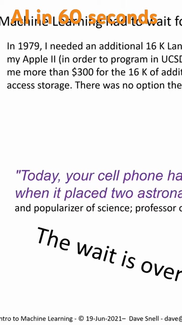 ARTIFICIAL INTELLIGENCE IN 60 seconds #technolo