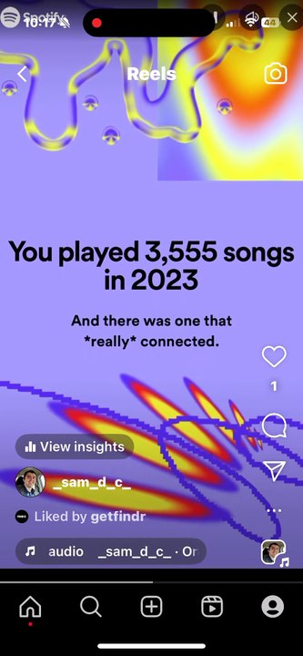 Spotify listening from 2024