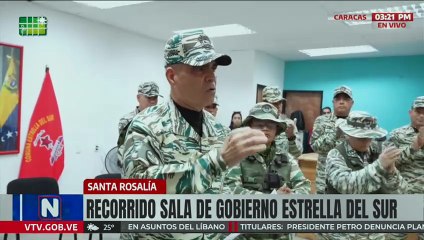 Vpdte. Sectorial Padrino López realiza recorrido por la Sala de Gobierno "Estrella del Sur"