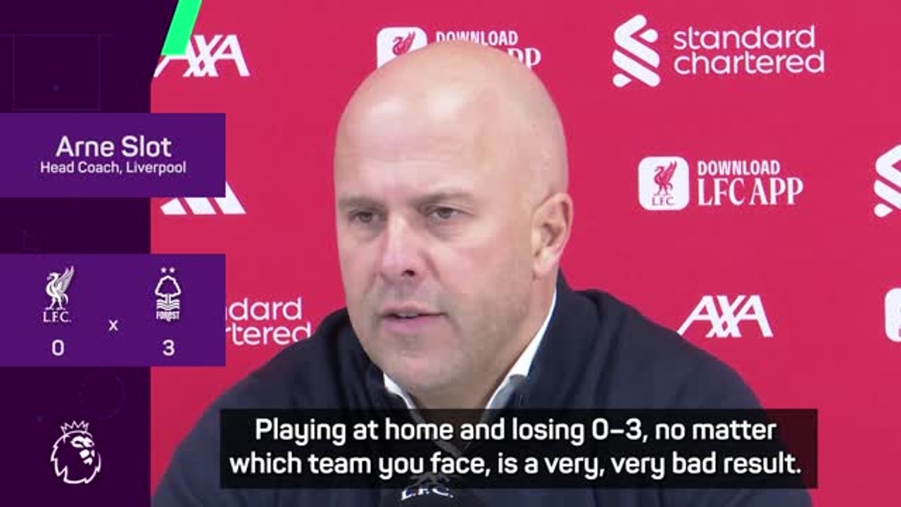 Slot stunned as Liverpool suffer 'very bad' shock home defeat to Forest