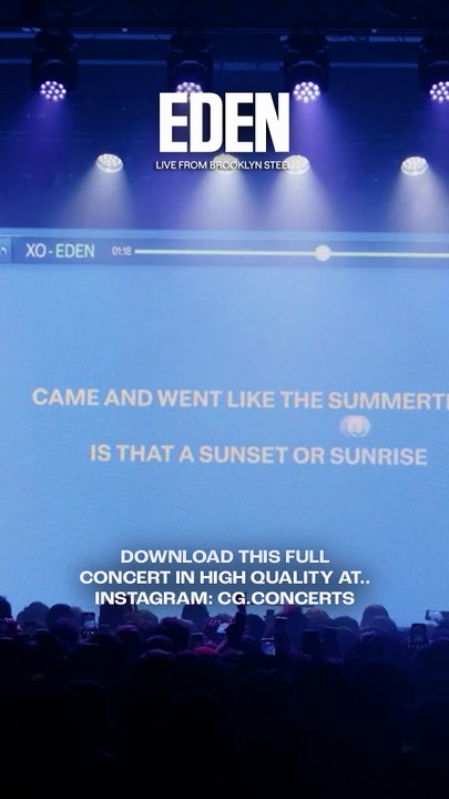 EDEN  live from Brooklyn Steel #eden #live #broo #steel #cocert