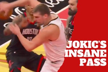 Nuggets superstar Nikola Jokic makes one of the craziest passes of his career