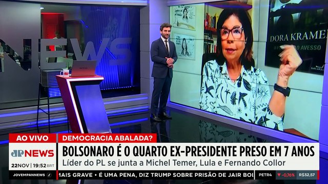Jair Bolsonaro é o 4º ex-presidente brasileiro preso em apenas 7 anos; Dora Kramer comenta
