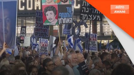 Ratusan berhimpun di Tel Aviv menentang Benjamin Netanyahu