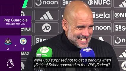 Guardiola on edge when quizzed about Newcastle defeat