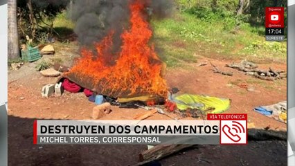 El ejército y la Guardia Civil destruyen dos campamentos clandestinos en Uruapan