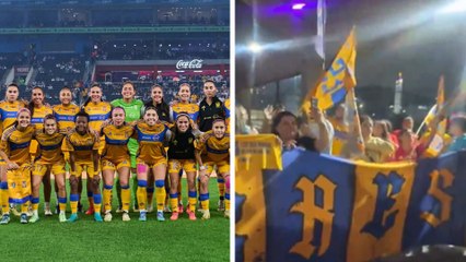Tigres Femenil recibe serenata por parte de la afición previo a la gran final contra América