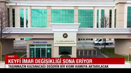 Keyfi imar değişikliği sona eriyor!