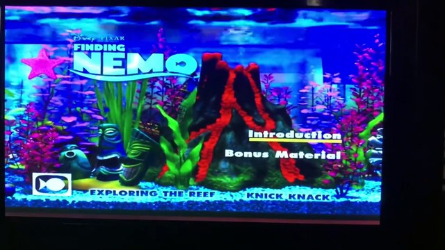 Finding Nemo 2 Disc Collector’s Edition Disc 2 2004 DVD Menu Walkthrough Australia